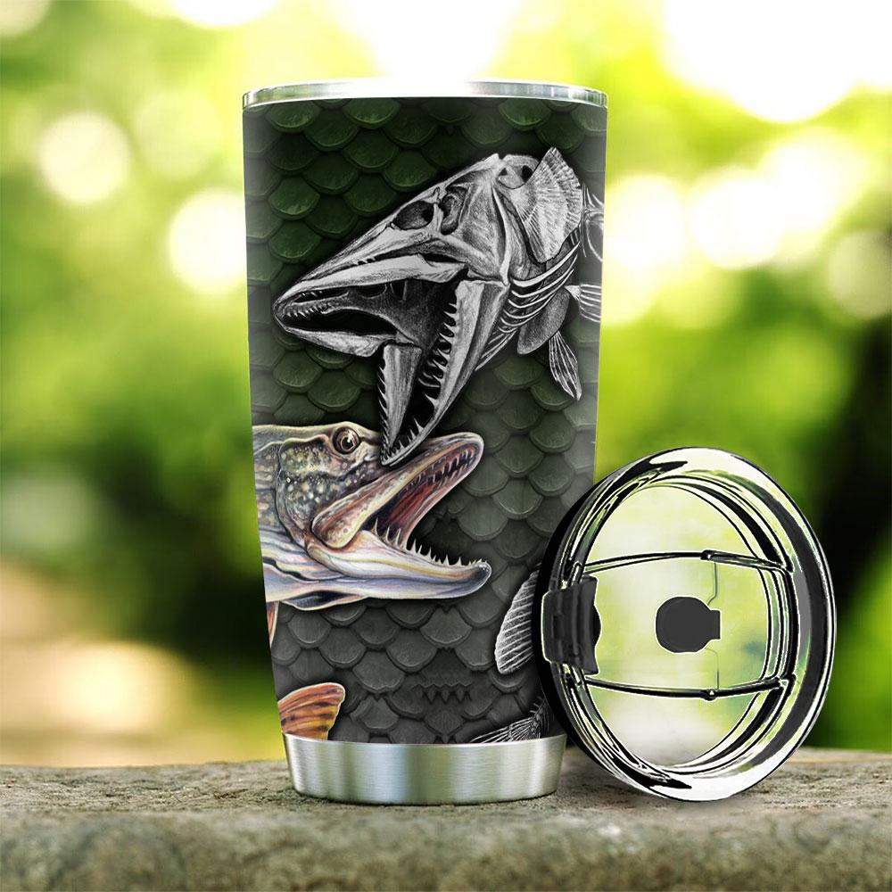 Personalized Fishing Bone HLZ1712004 Stainless Steel Tumbler - MostSuit