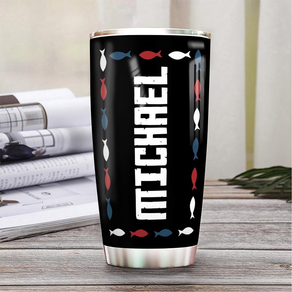 Personalized American Flag Hunting Fishing PYZ1612001 Stainless Steel Tumbler - MostSuit
