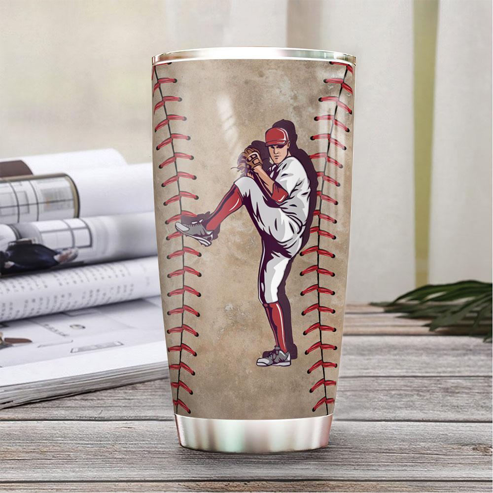 Personalized Baseball Pitcher HLZ0812004 Stainless Steel Tumbler - MostSuit