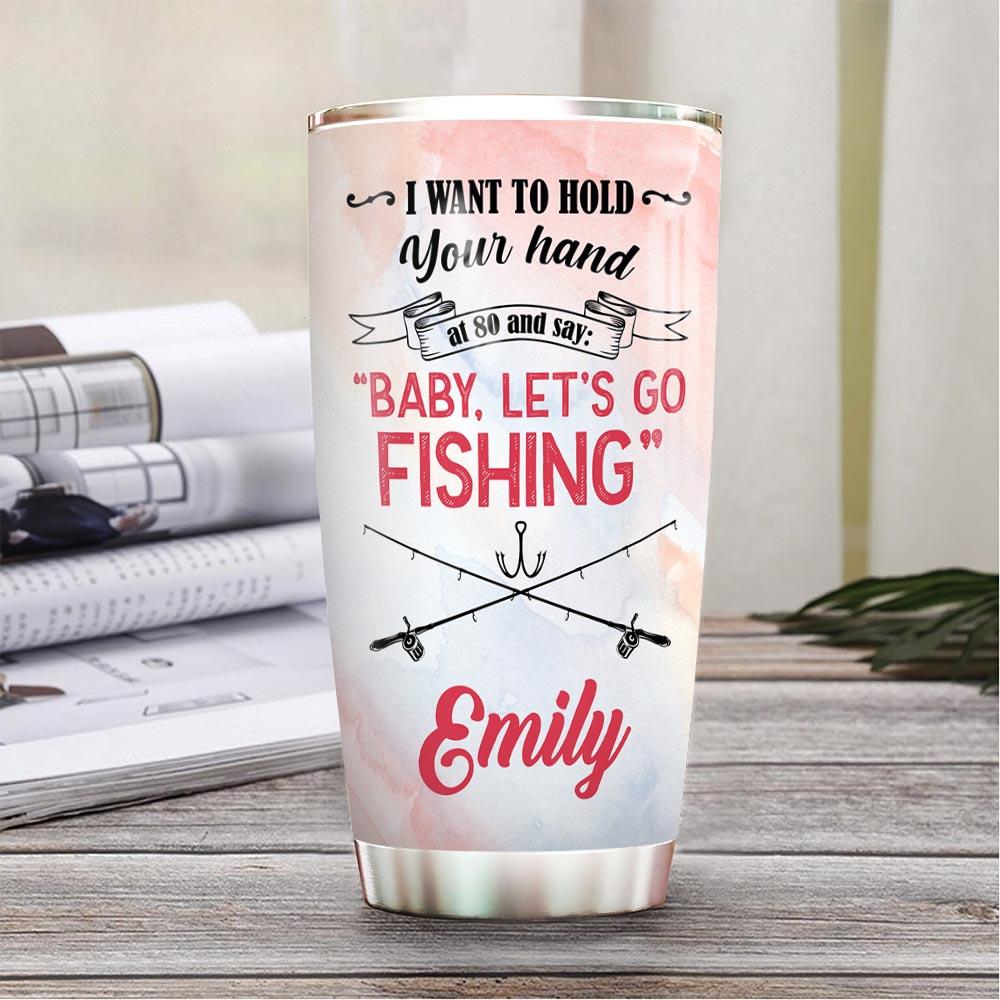 Personalized Old Husband Wife Fishing PYZ1612013 Stainless Steel Tumbler - MostSuit