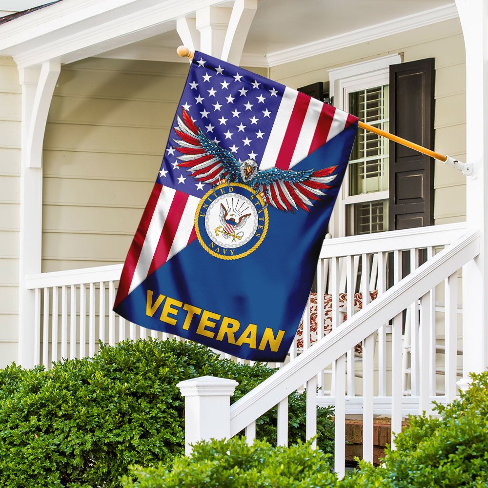 United States Navy American Veteran US Flag