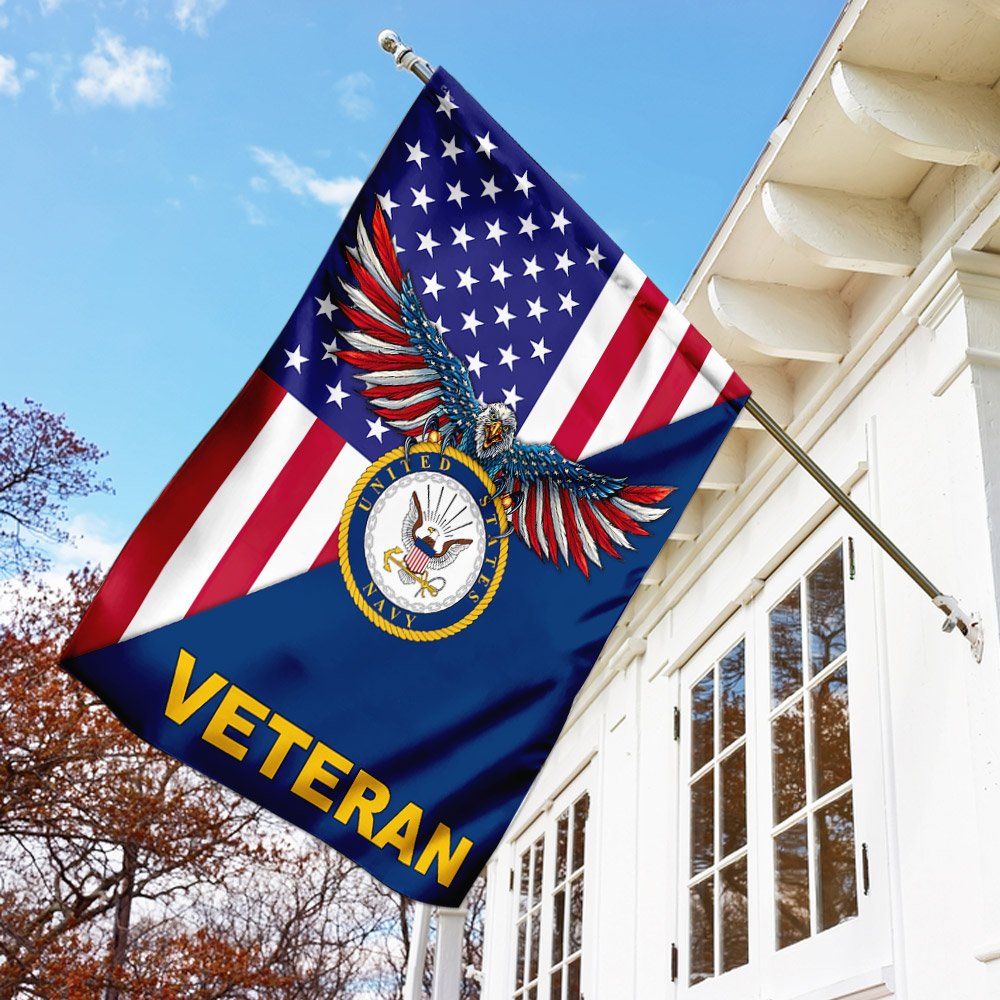United States Navy American Veteran US Flag