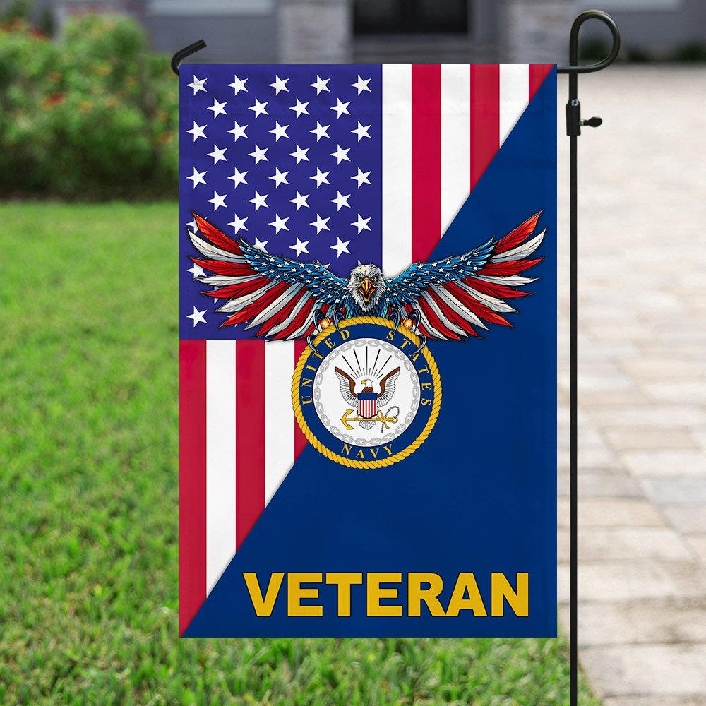 United States Navy American Veteran US Flag