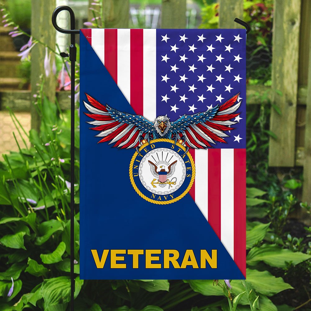 United States Navy American Veteran US Flag