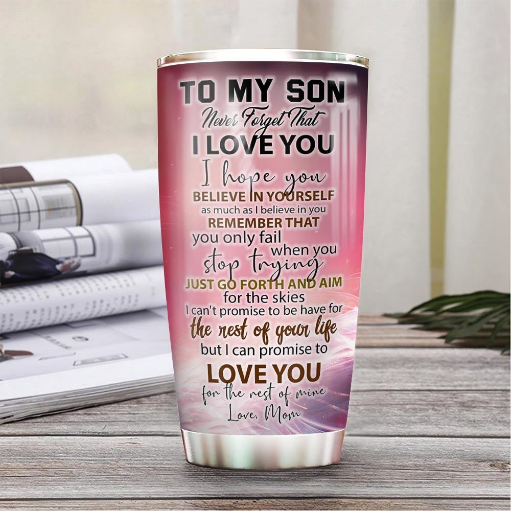 To Basketball Son Personalized MDA0411013 Stainless Steel Tumbler - MostSuit