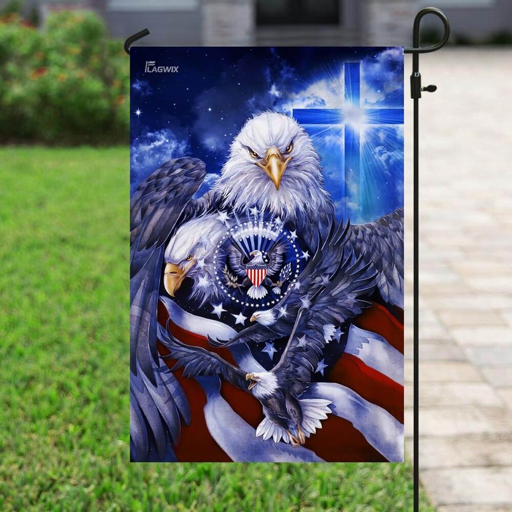 God Bless America. Eagle Flag