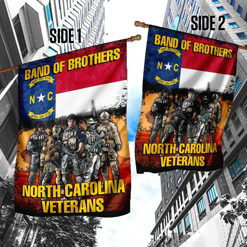 Band Of Brothers North Carolina Veterans Flag
