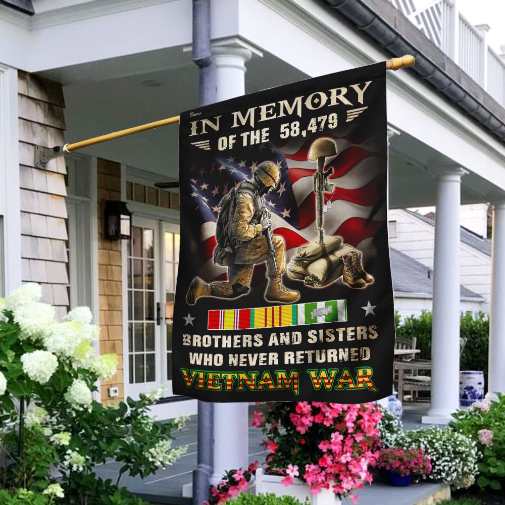 Vietnam Veteran. Brothers And Sisters Who Never Returned Flag