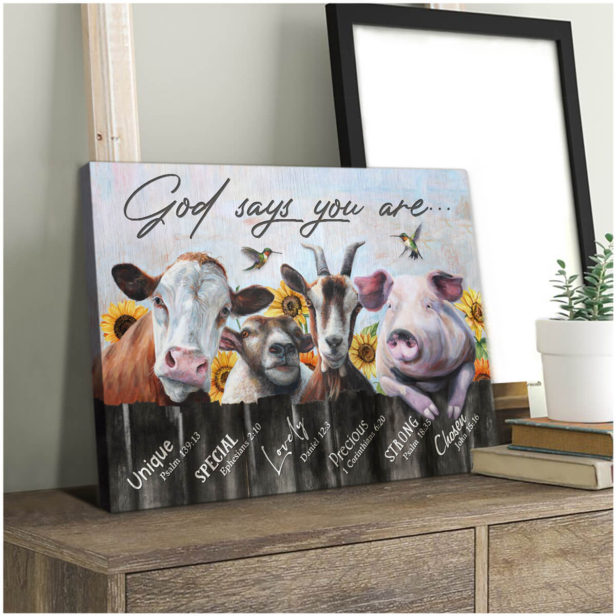 Canvas Poster  Farm  God Says You Are