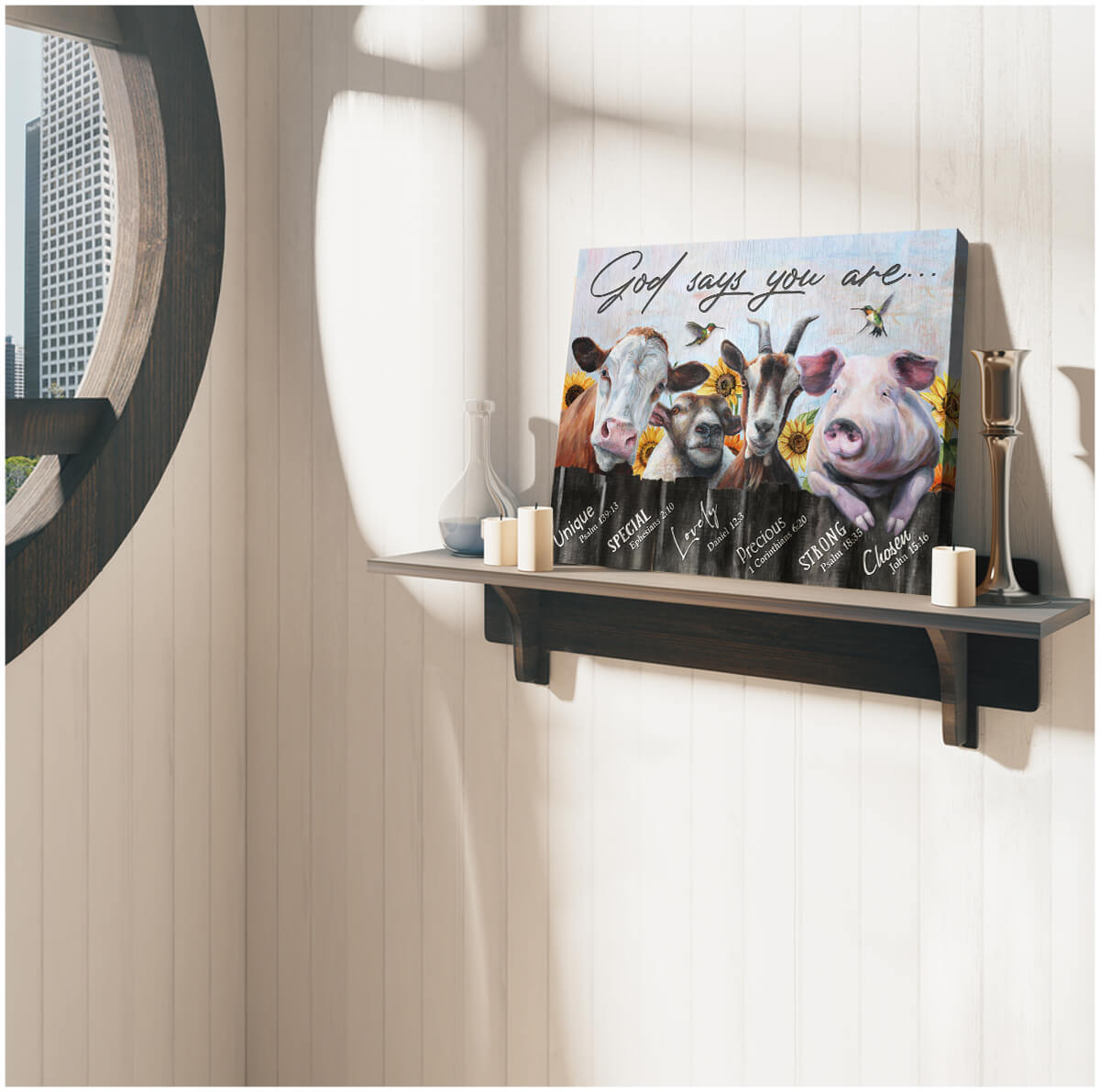 Canvas Poster  Farm  God Says You Are