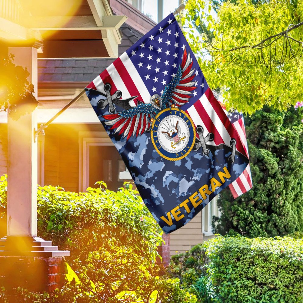 United States Navy Veteran American US Flag