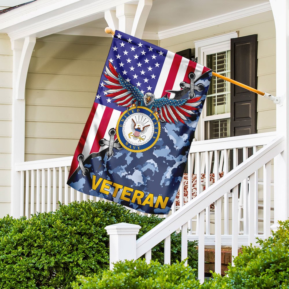 United States Navy Veteran American US Flag