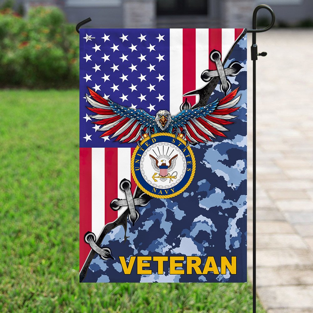 United States Navy Veteran American US Flag