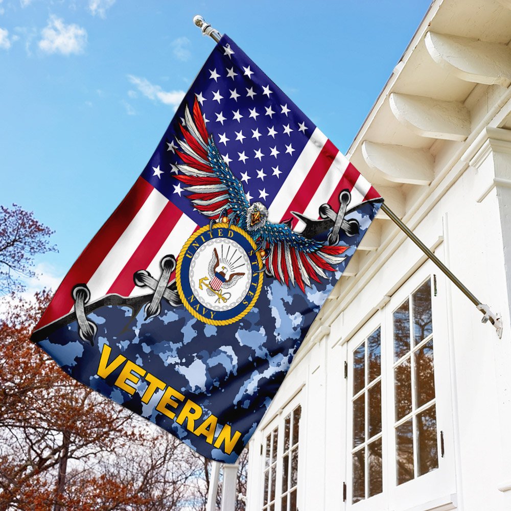 United States Navy Veteran American US Flag