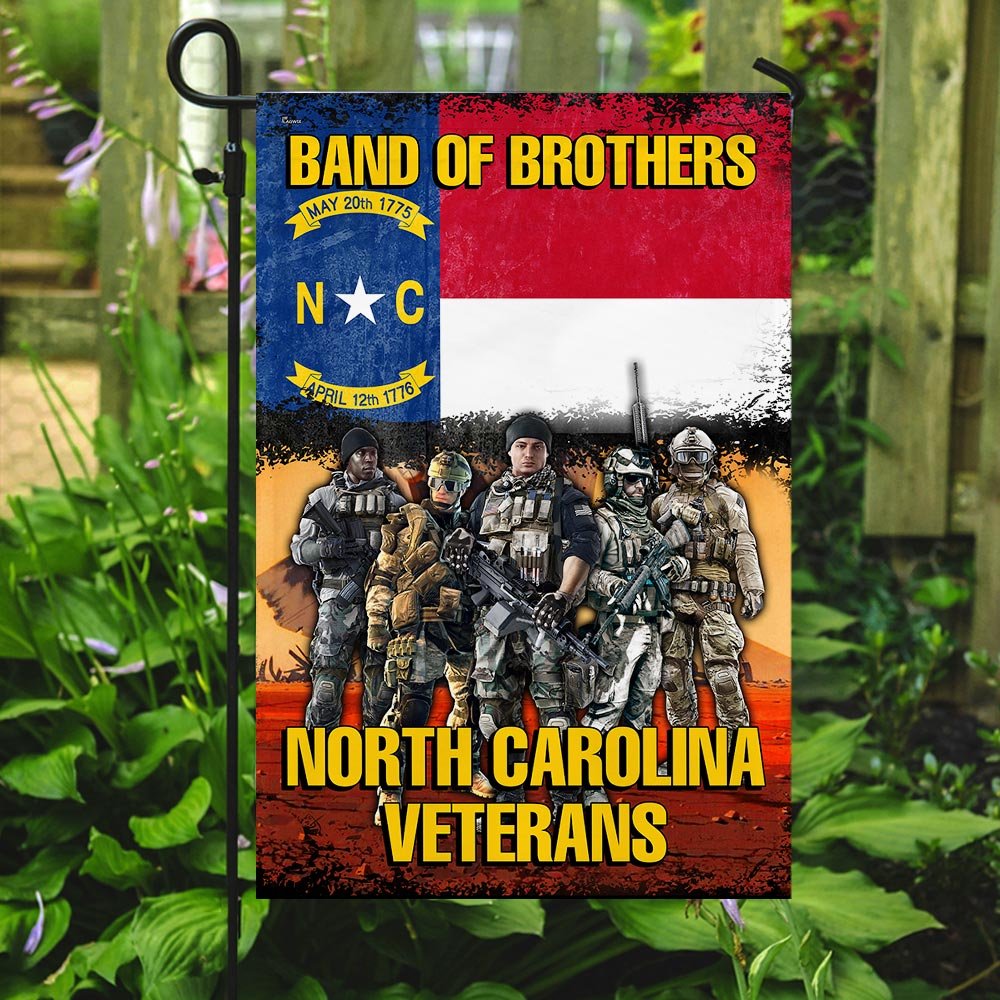 Band Of Brothers North Carolina Veterans Flag