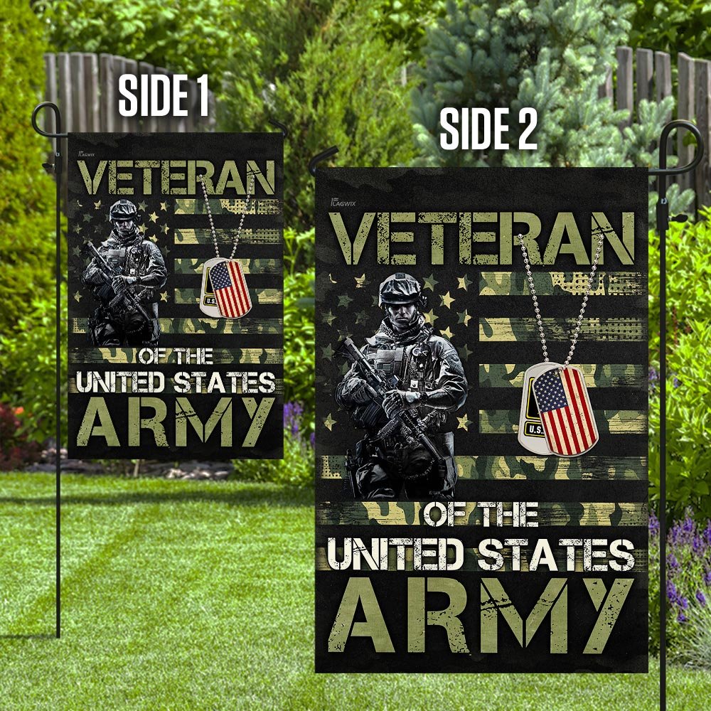 Veteran of the United States Army Flag