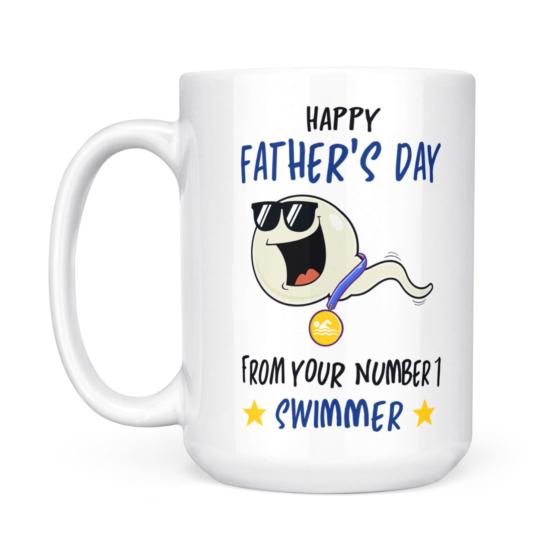 Happy Father's Day From Your Swimming Champion Mug Gift For Dad - MostSuit
