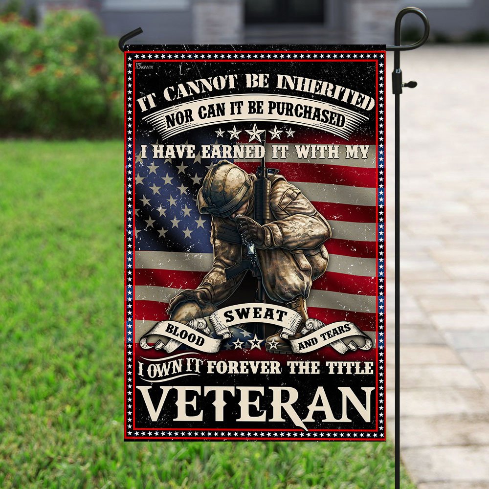 Forever The Title Veteran Flag