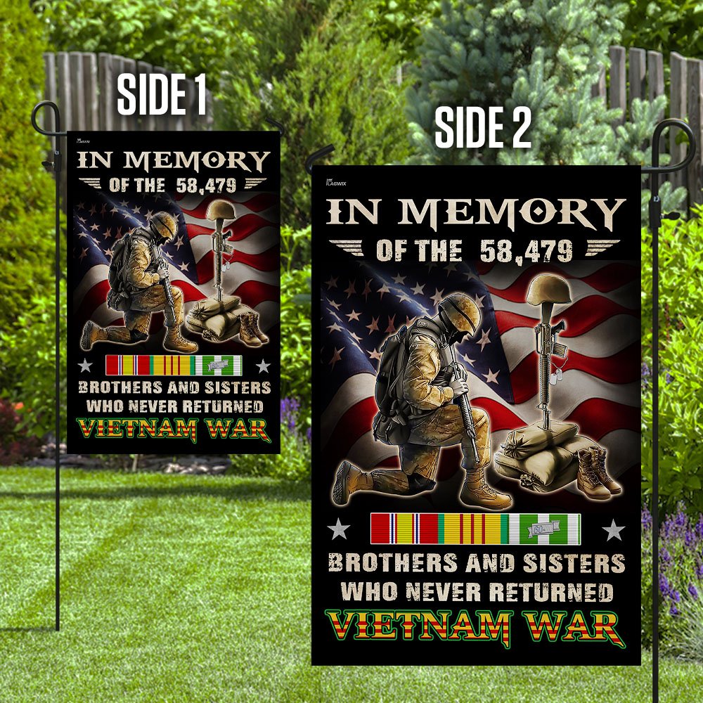 Vietnam Veteran. Brothers And Sisters Who Never Returned Flag