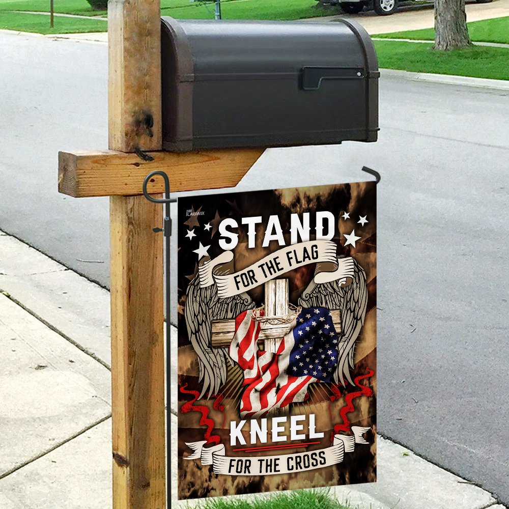 Stand For The Flag Kneel For The Cross Flag