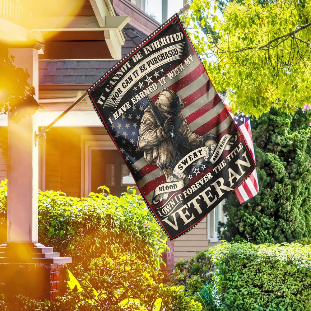 Forever The Title Veteran Flag
