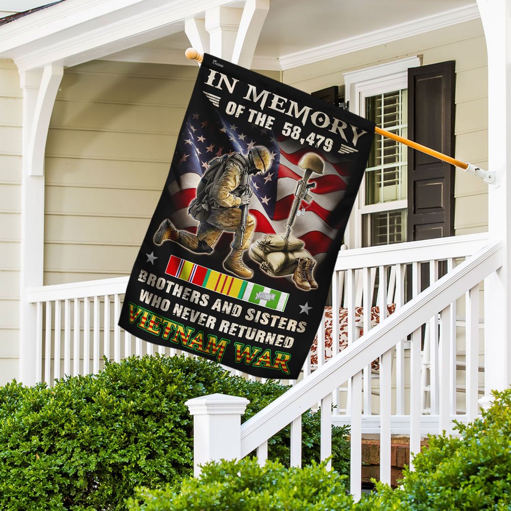 Vietnam Veteran. Brothers And Sisters Who Never Returned Flag