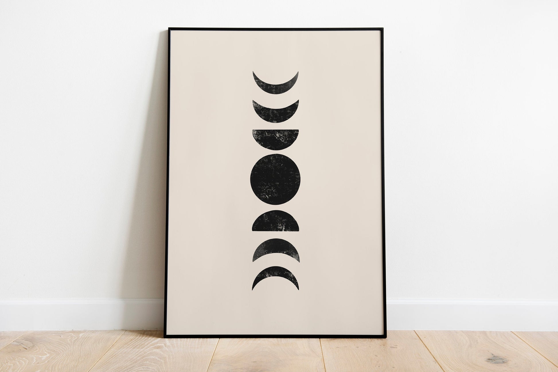 Sun Moon Wall Art- Set of 2 Modern Wall Art, Boho Wall Print Minimalist Art Abstract Sun Moon Art Print Boho Art Mid Century Modern Art.