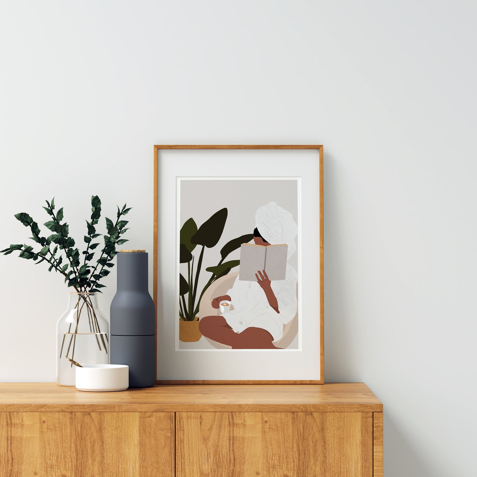 Black Woman Art, INSTANT DOWNLOAD, African Woman Art, Black Girl Wall Art, Black Girl Print, African Wall Art, Fashion Art, Boho Art.