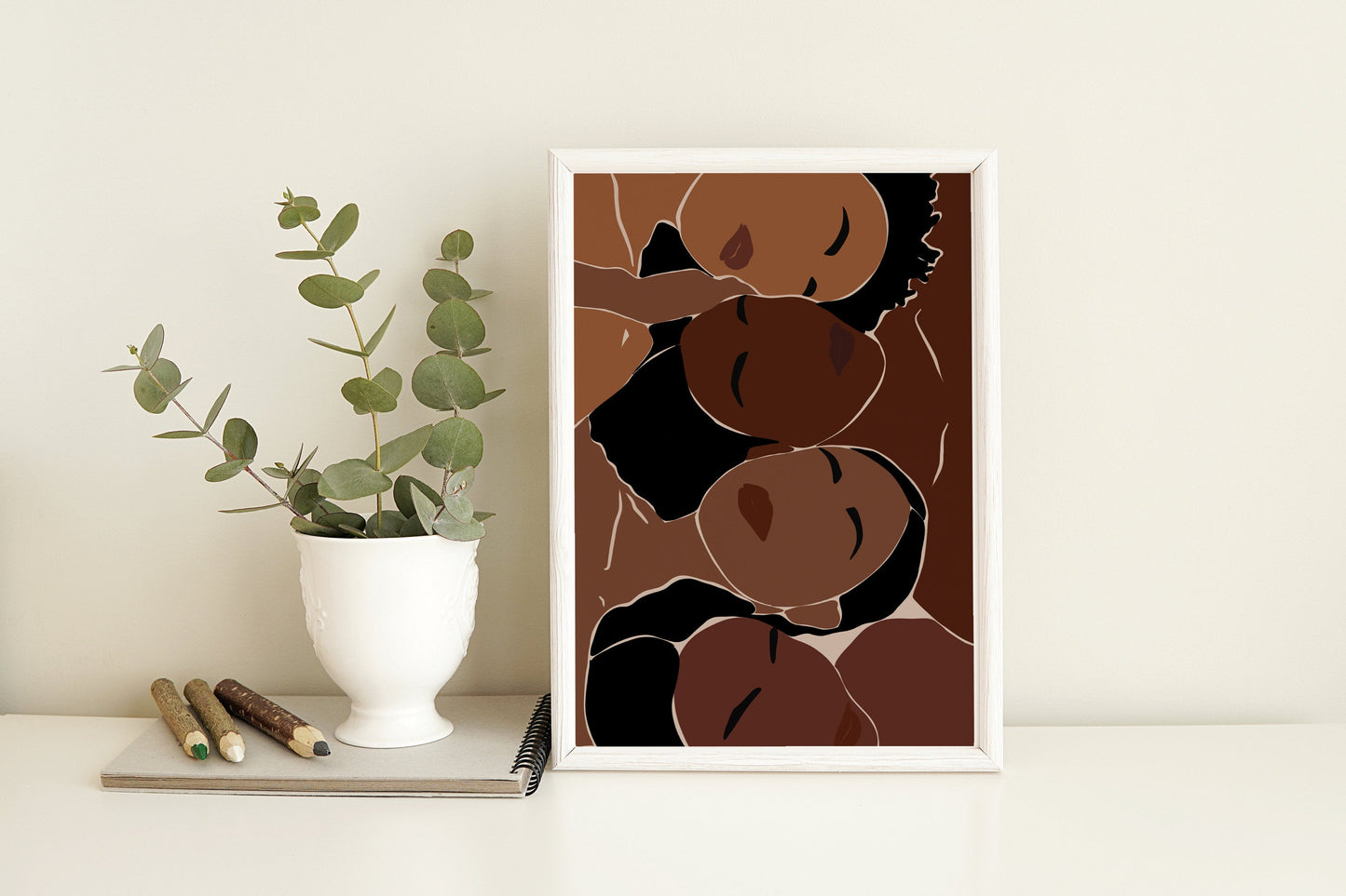 Black Woman Art, African Art Print, INSTANT DOWNLOAD, Black Girl Art Print, Woman Wall Art, Fashion Wall Art, Boho Decor, Earth Tones.