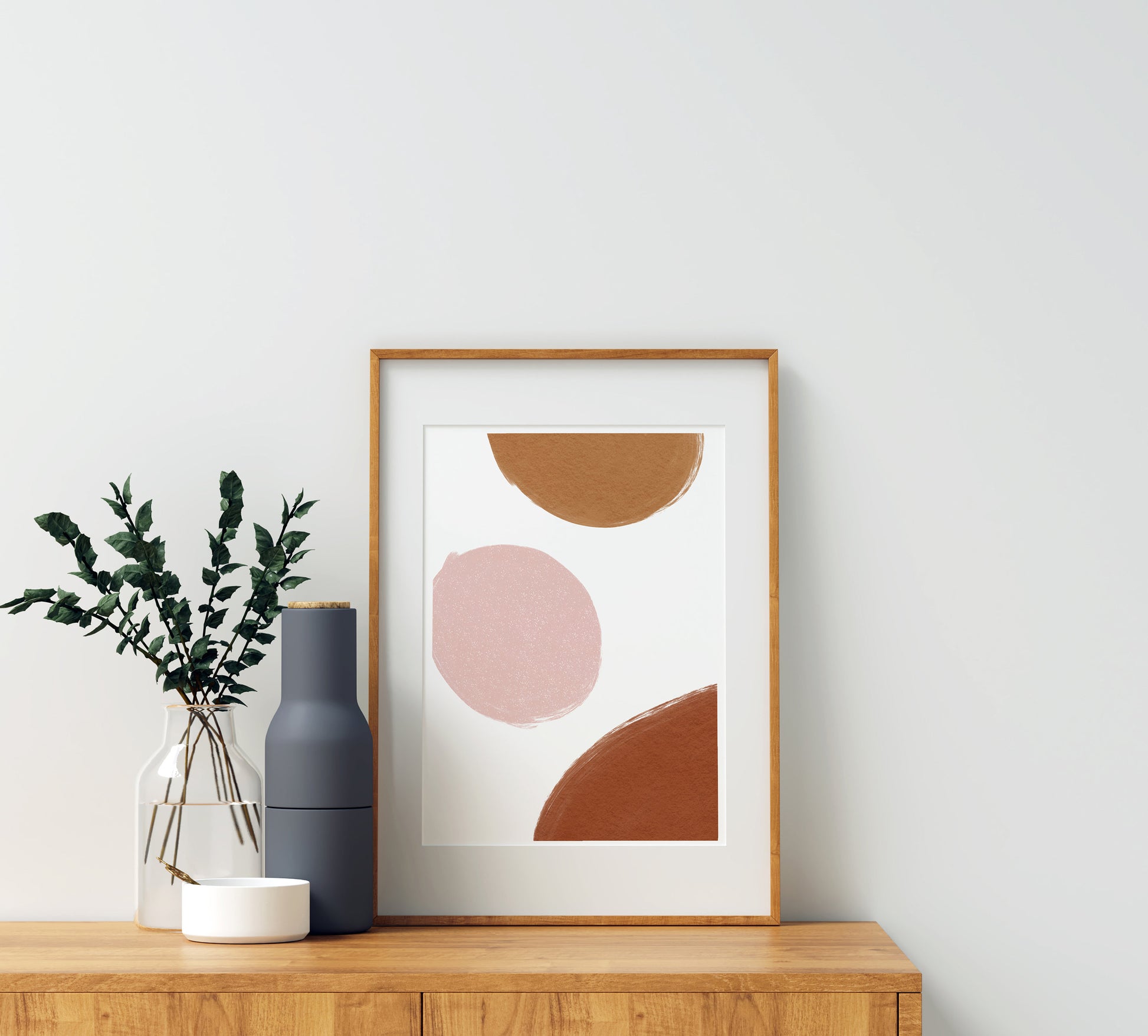 Abstract Mid Century Modern Wall Art, Warm Earth Tone, INSTANT DOWNLOAD, Geometric Art Print, Modern Art, Abstract Print, Boho Wall Art