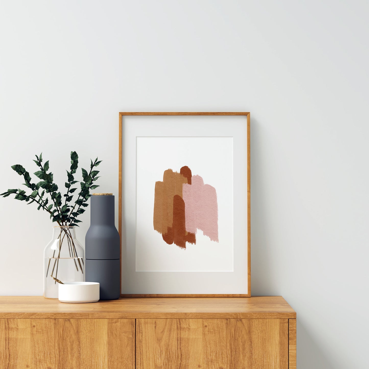Mid Century Modern Wall Art, INSTANT DOWNLOAD, Abstract Art Print, Boho Wall Art, Abstract Print, Earth Tone, Minimalist Wall Art.