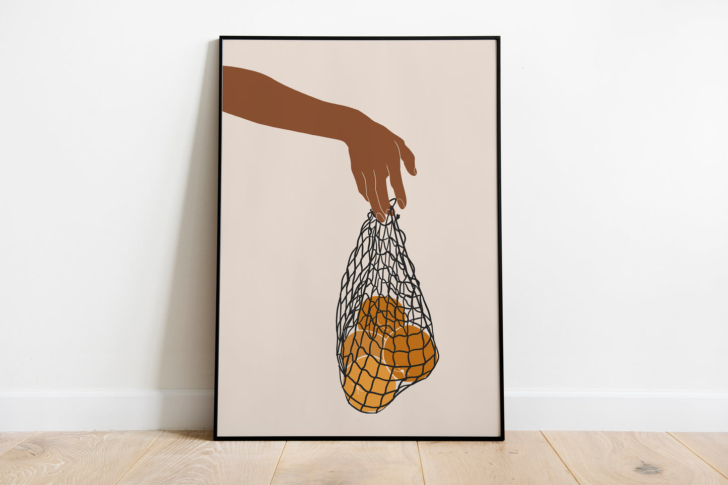 Hand art print, Hand holding wall art, Black girl poster, African American art, Boho hand art.