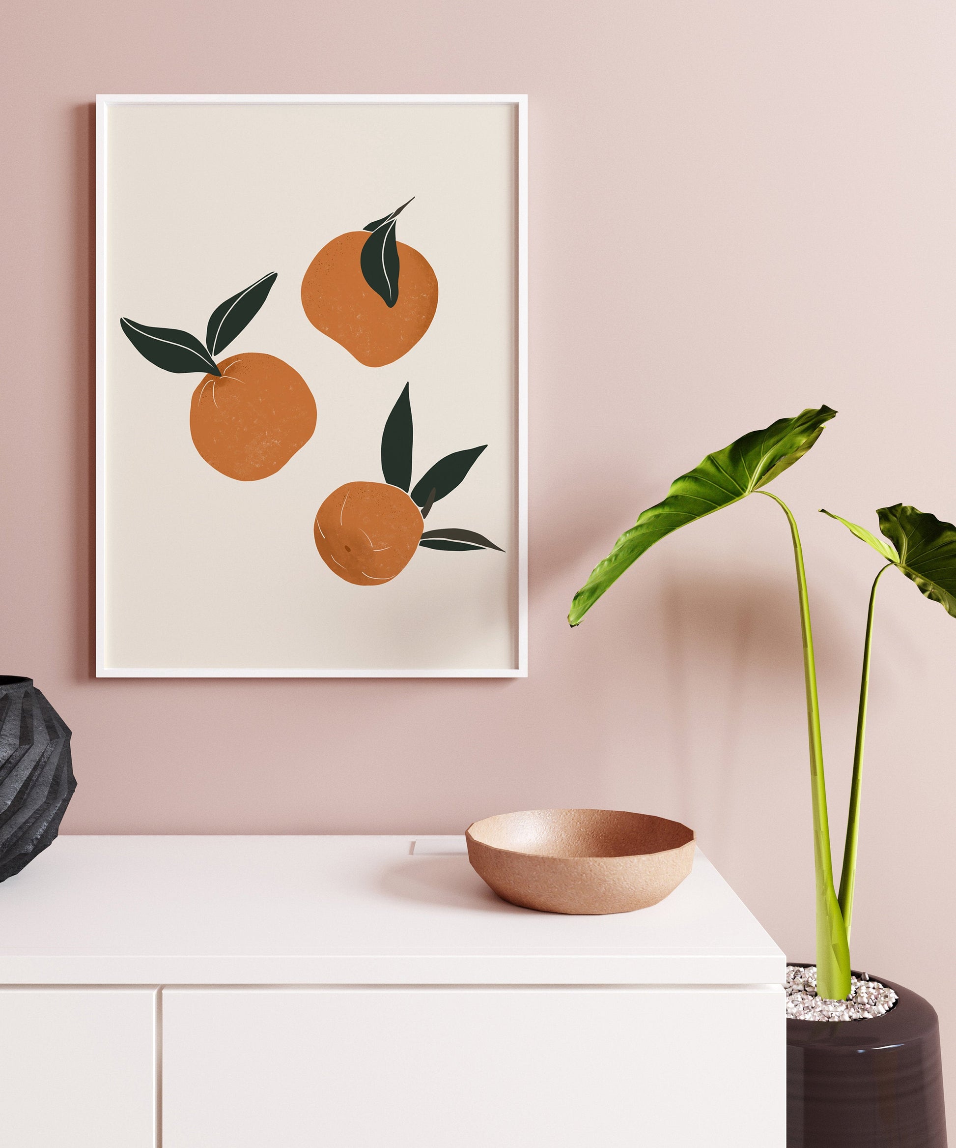 Oranges Wall Art, Mid Century Wall Art, INSTANT DOWNLOAD, Oranges Print, Fruit Print, Oranges Poster, Kitchen Wall Art, Kitchen Print.