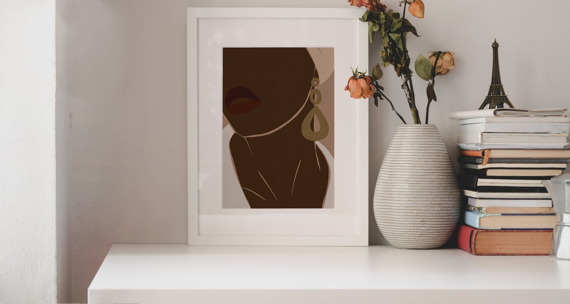 African Woman Art, INSTANT DOWNLOAD, Boho Wall Art, Black Woman Art, Black Girl Art Print, Fashion Portrait, Female Portrait Print.