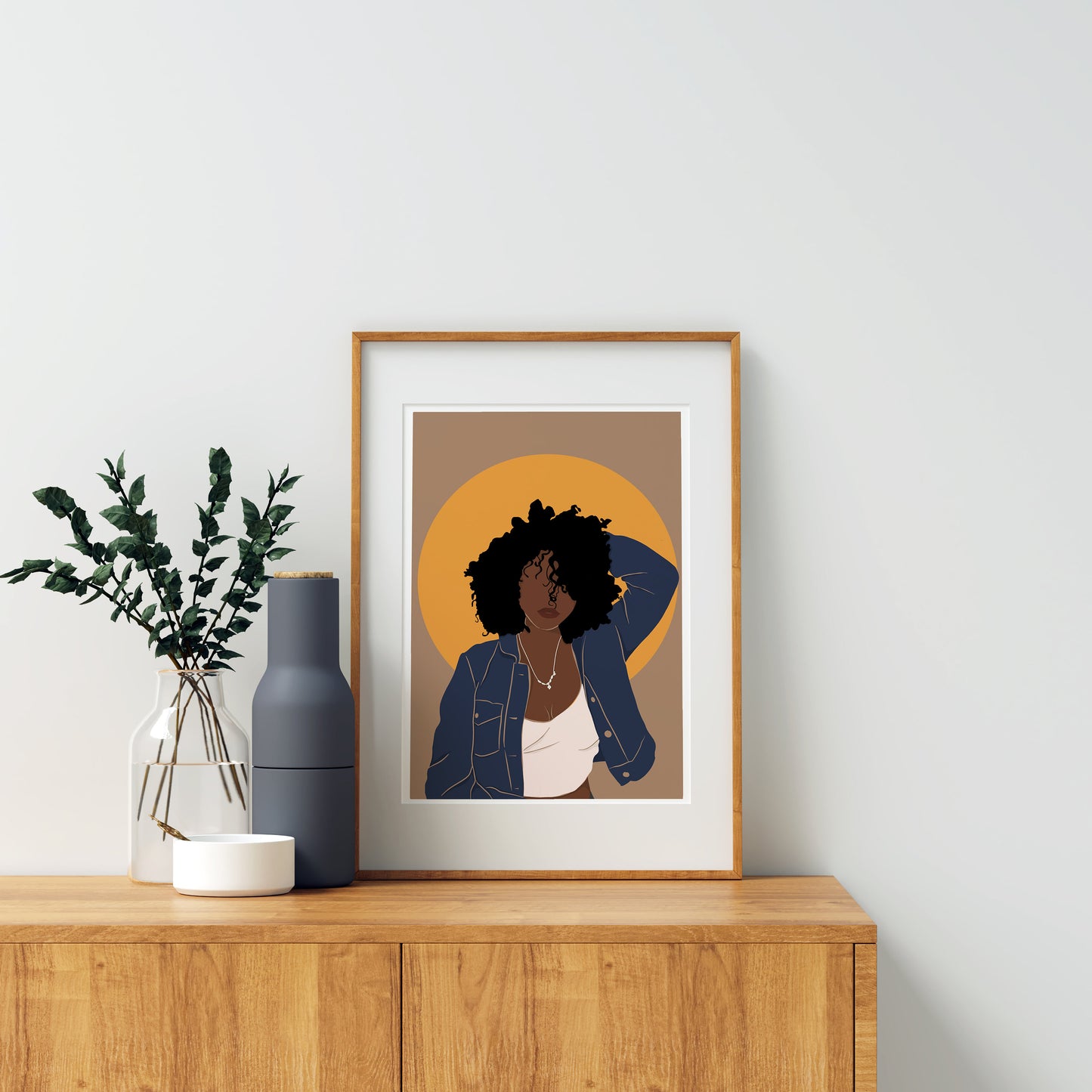 African American woman art, Black woman art, African woman art, Woman Illustration art, Black girl print, Fashion print, Instant Download