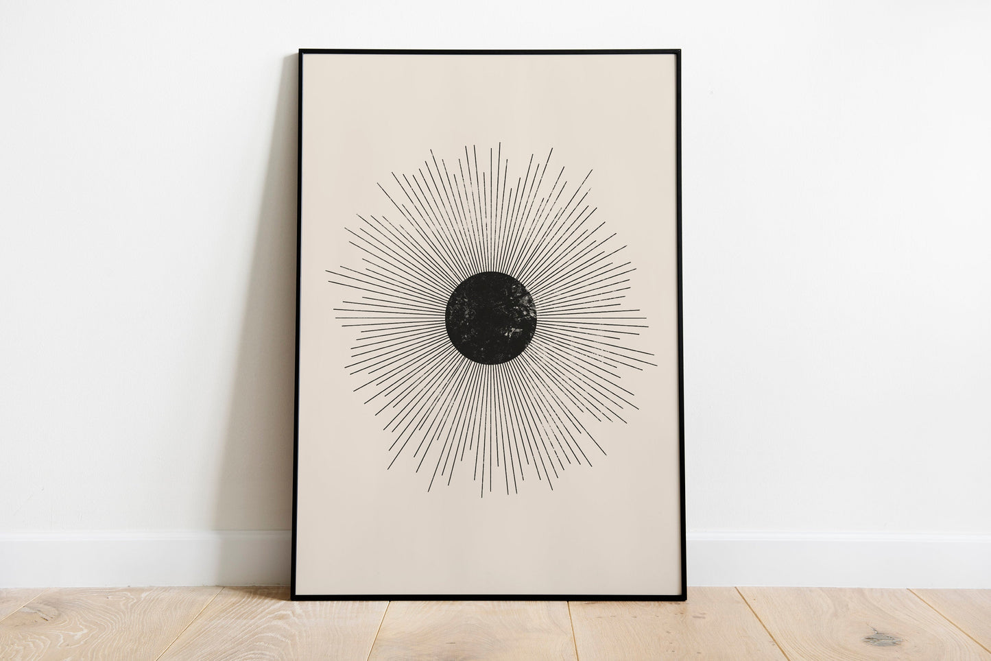 Sun Moon Wall Art- Set of 2 Modern Wall Art, Boho Wall Print Minimalist Art Abstract Sun Moon Art Print Boho Art Mid Century Modern Art.