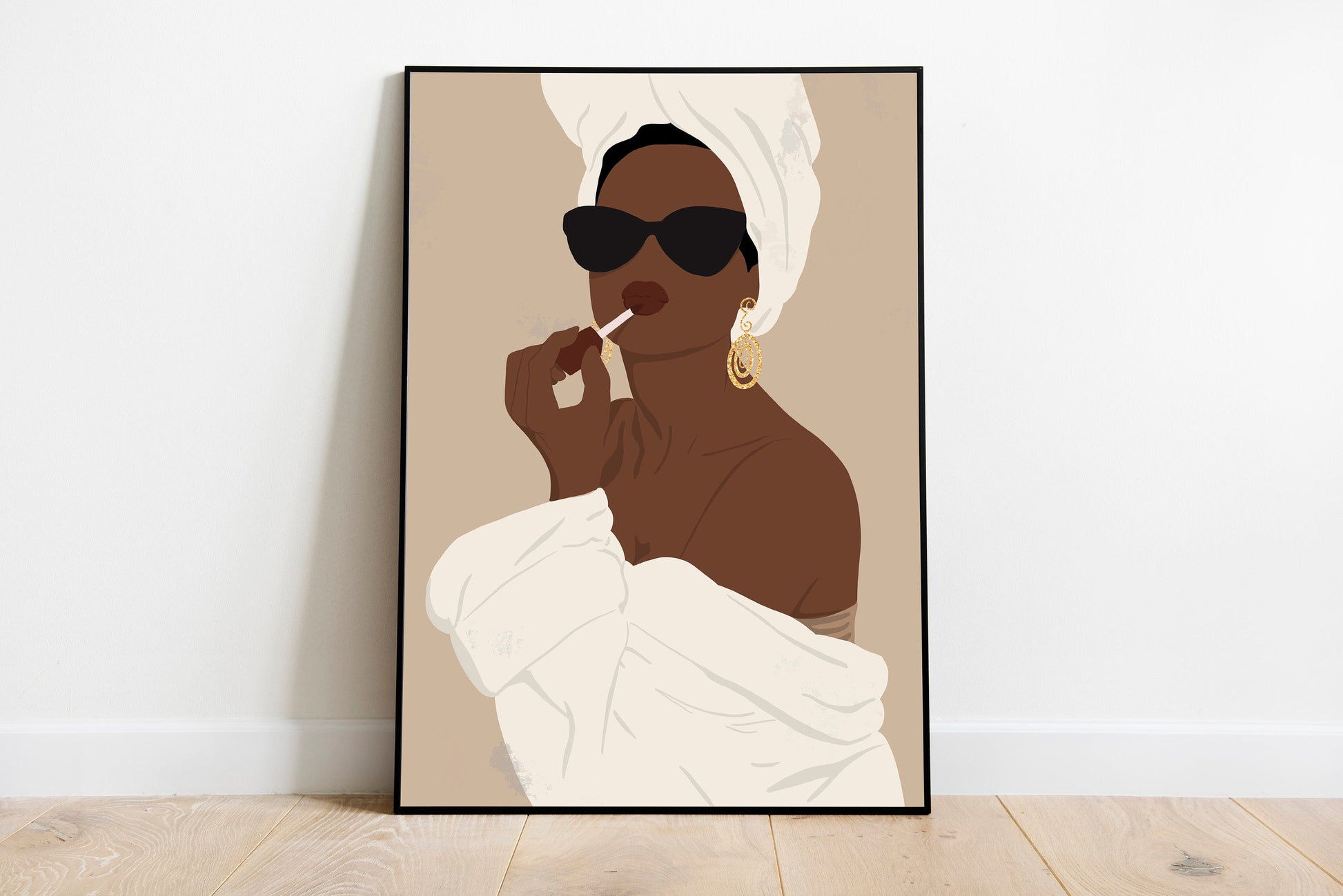Black Woman Poster African American Poster African Woman Art Black Girl Print Woman Illustration Girl art