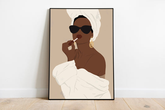 Black Woman Poster African American Poster African Woman Art Black Girl Print Woman Illustration Girl art