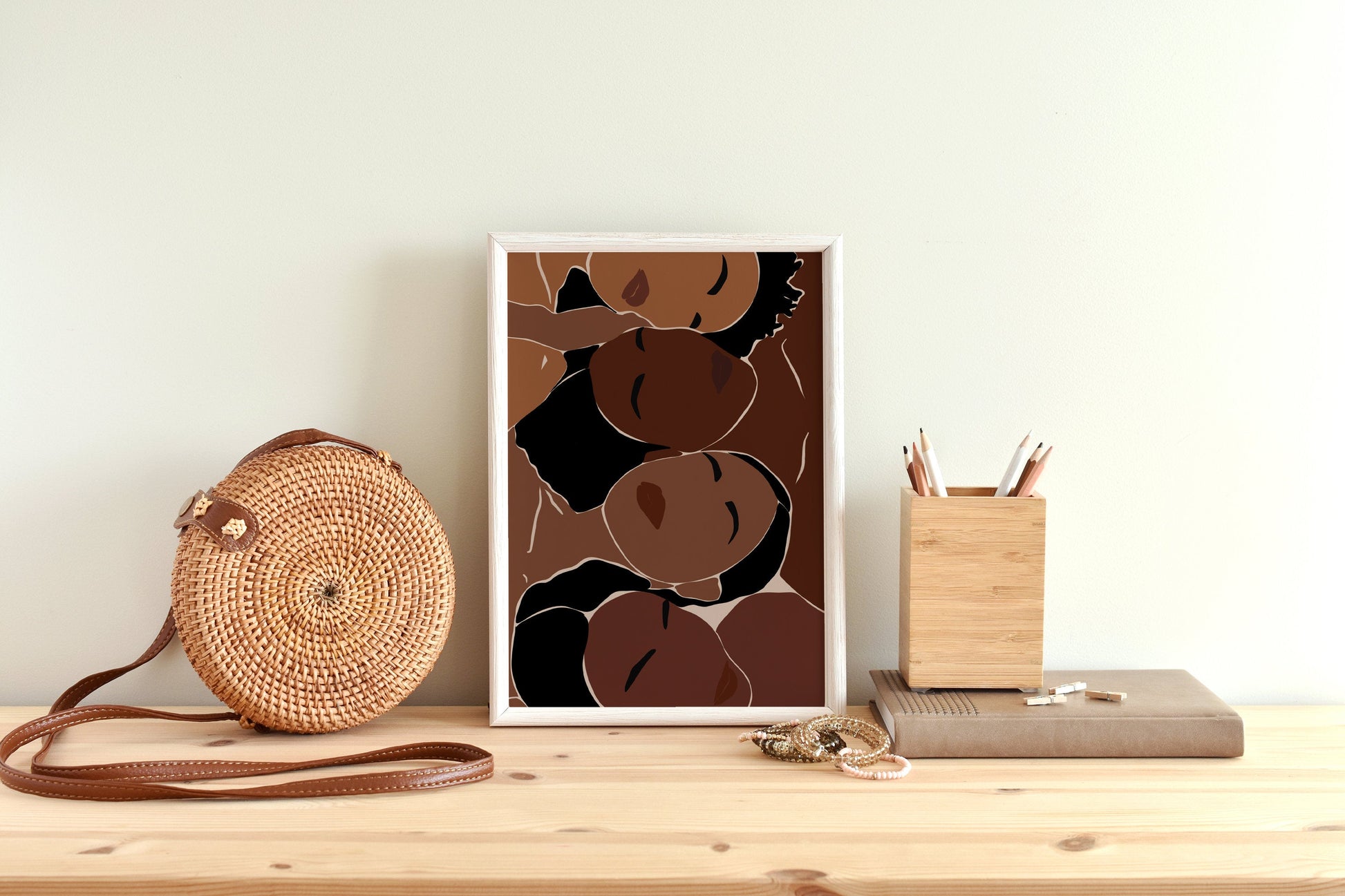 Black Woman Art, African Art Print, INSTANT DOWNLOAD, Black Girl Art Print, Woman Wall Art, Fashion Wall Art, Boho Decor, Earth Tones.