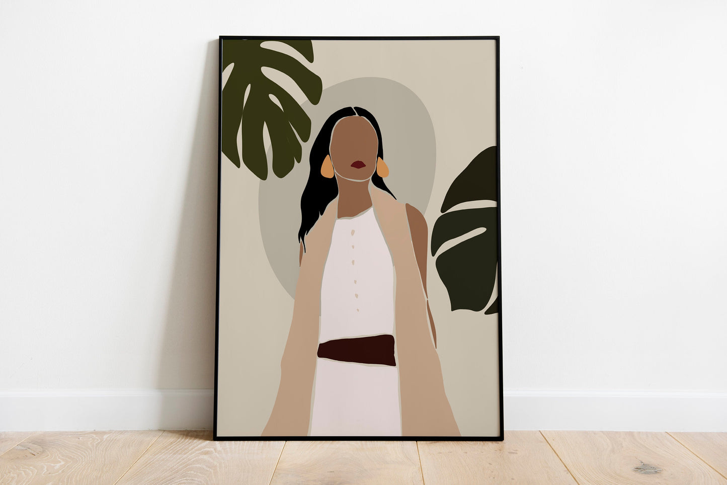 African American Art, Woman Art Print, Boho Poster, Black Woman Poster, Black Girl Art Print, Wall.