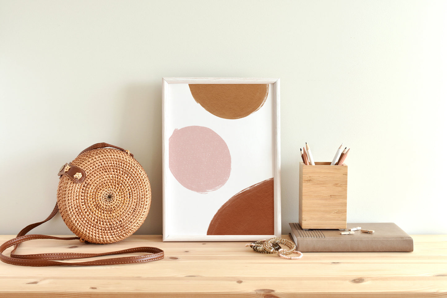 Abstract Mid Century Modern Wall Art, Warm Earth Tone, INSTANT DOWNLOAD, Geometric Art Print, Modern Art, Abstract Print, Boho Wall Art