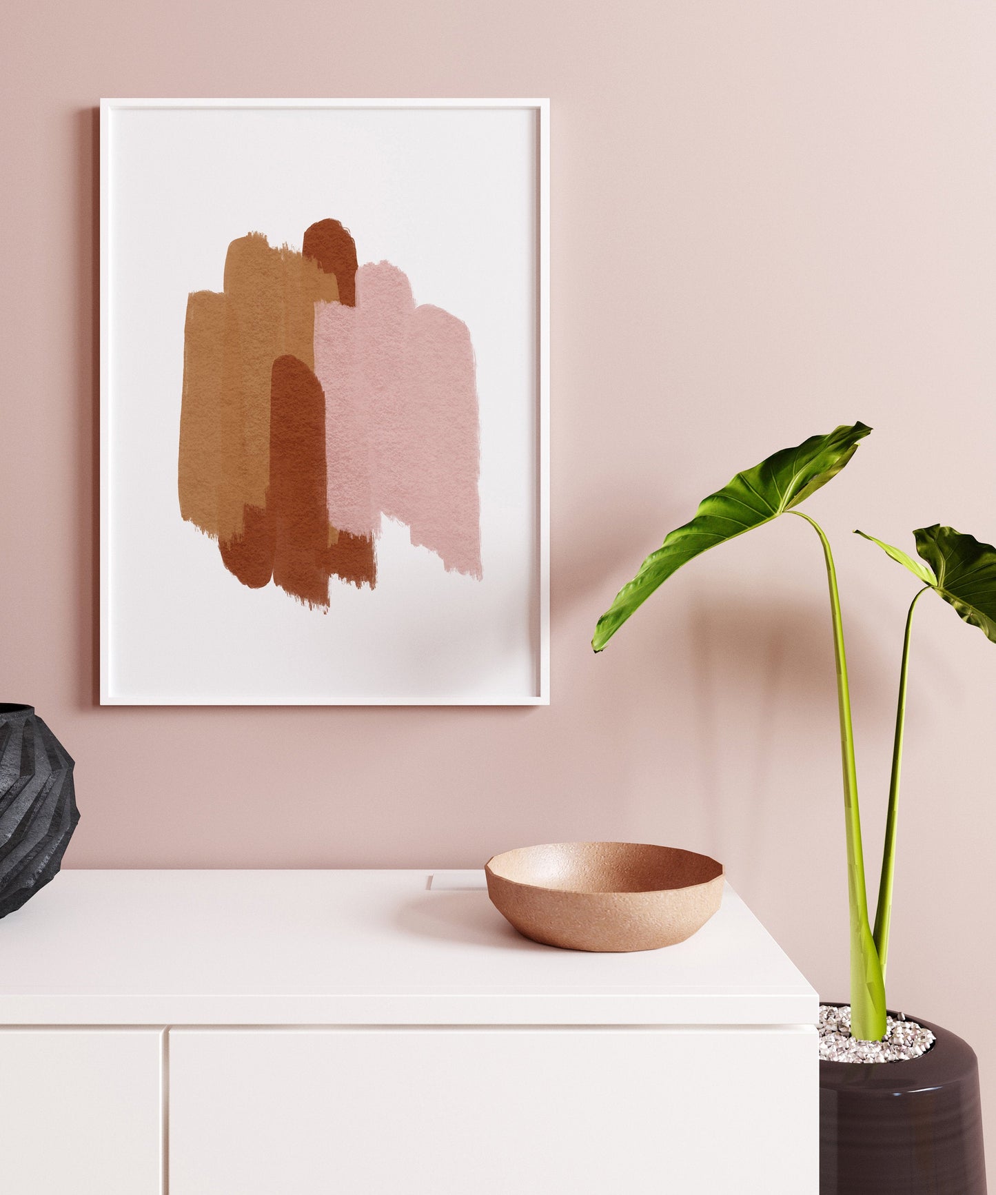 Mid Century Modern Wall Art, INSTANT DOWNLOAD, Abstract Art Print, Boho Wall Art, Abstract Print, Earth Tone, Minimalist Wall Art.