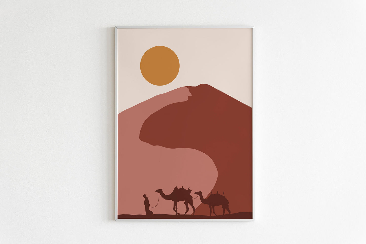 Terracotta Landscape Wall Art, Terracotta Print, Boho Print, Landscape Print, Terracotta Wall Art, Boho Landscape Print, Modern Minimalist.