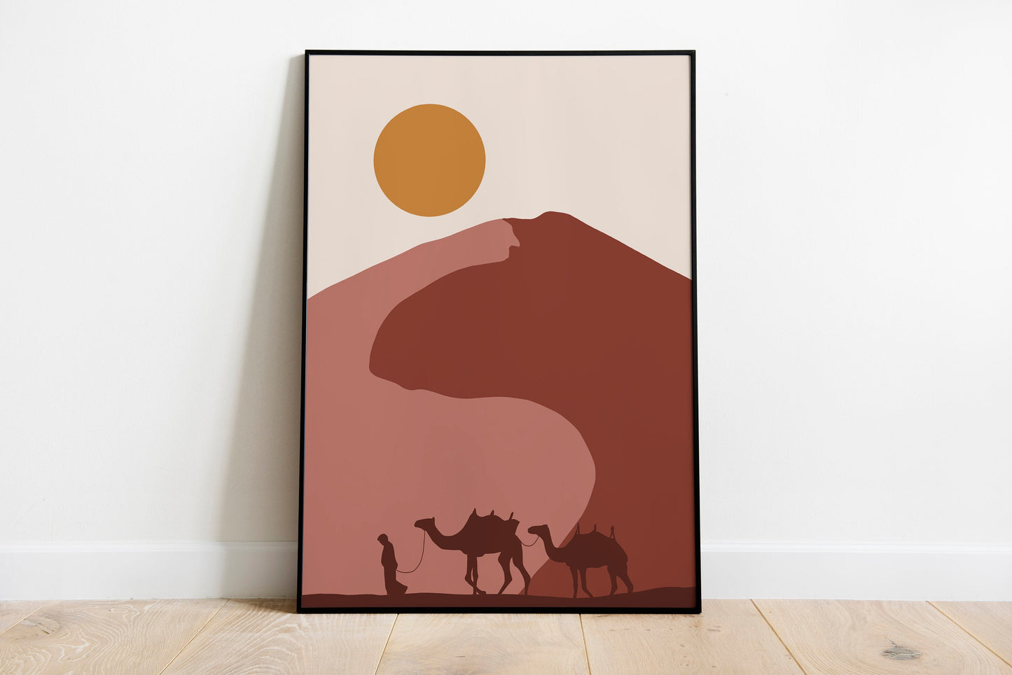 Terracotta Landscape Poster, Terracotta Print, Boho Print, Landscape Print, Terracotta Poster, Boho Landscape Print.