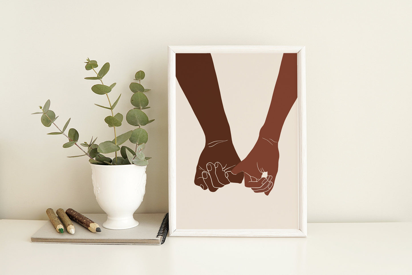 Abstract Hand Art Print, Hands Wall Print, Printable Wall Art, Stay Together, Black Hands Poster ,Boho Hands, Woman empowerment, African Art