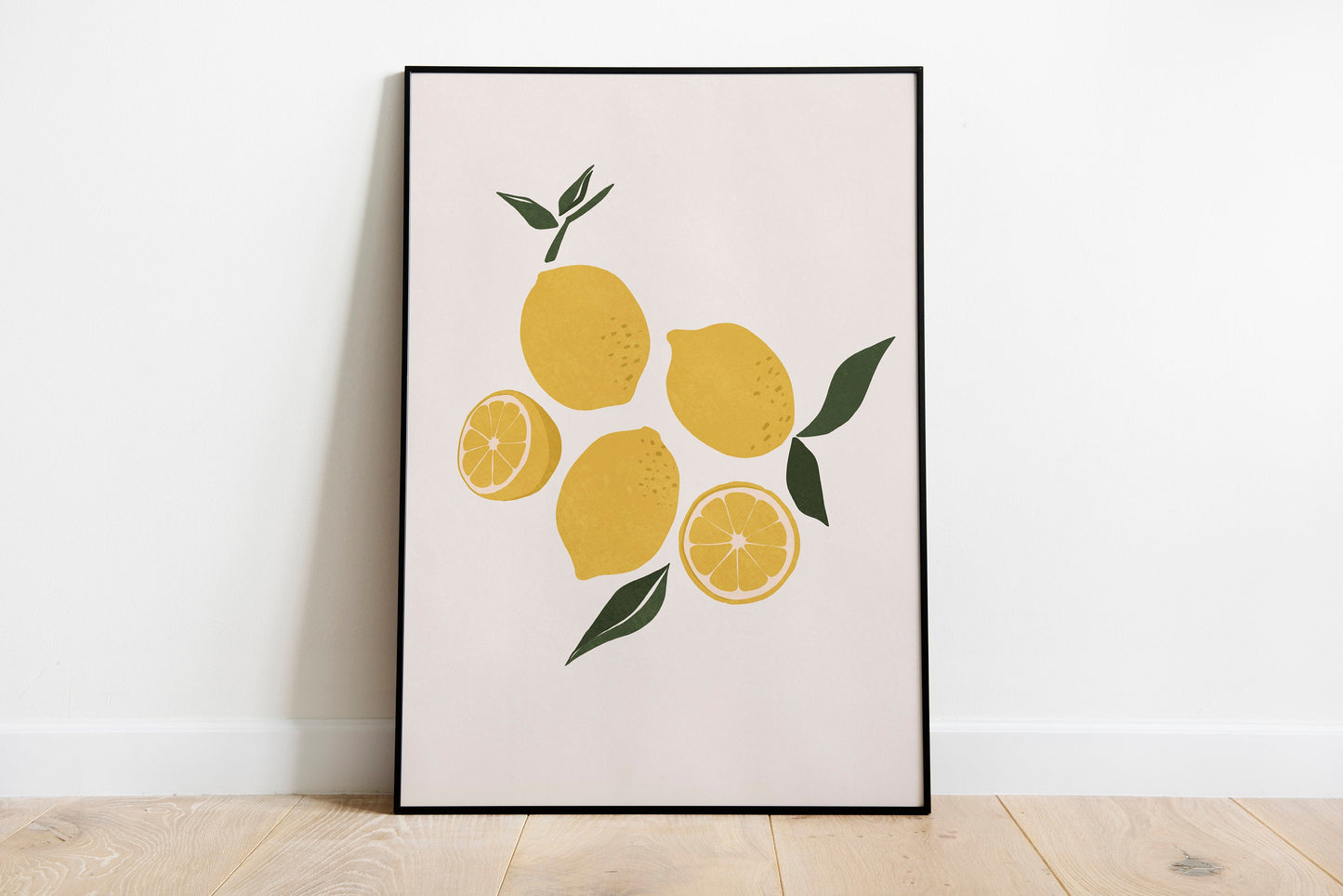 Lemon Art Printable, Kitchen Print, Modern Wall Art, Fruits Wall Art, Fruits Print Modern Art  Instant download Lemon poster