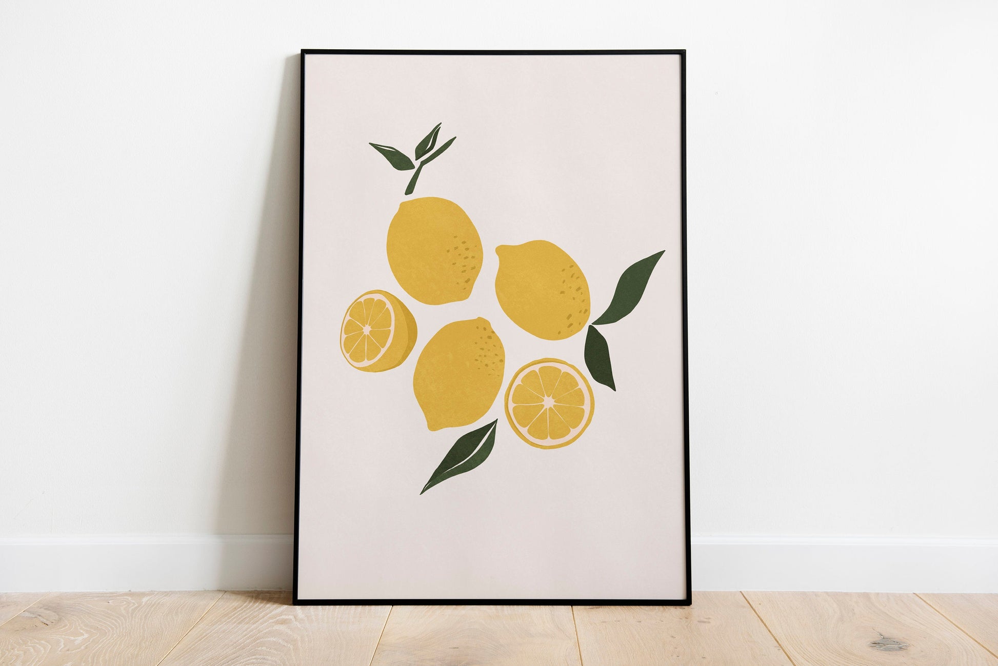 Lemon Art Printable, Kitchen Print, Modern Wall Art, Fruits Wall Art, Fruits Print Modern Art  Instant download Lemon poster