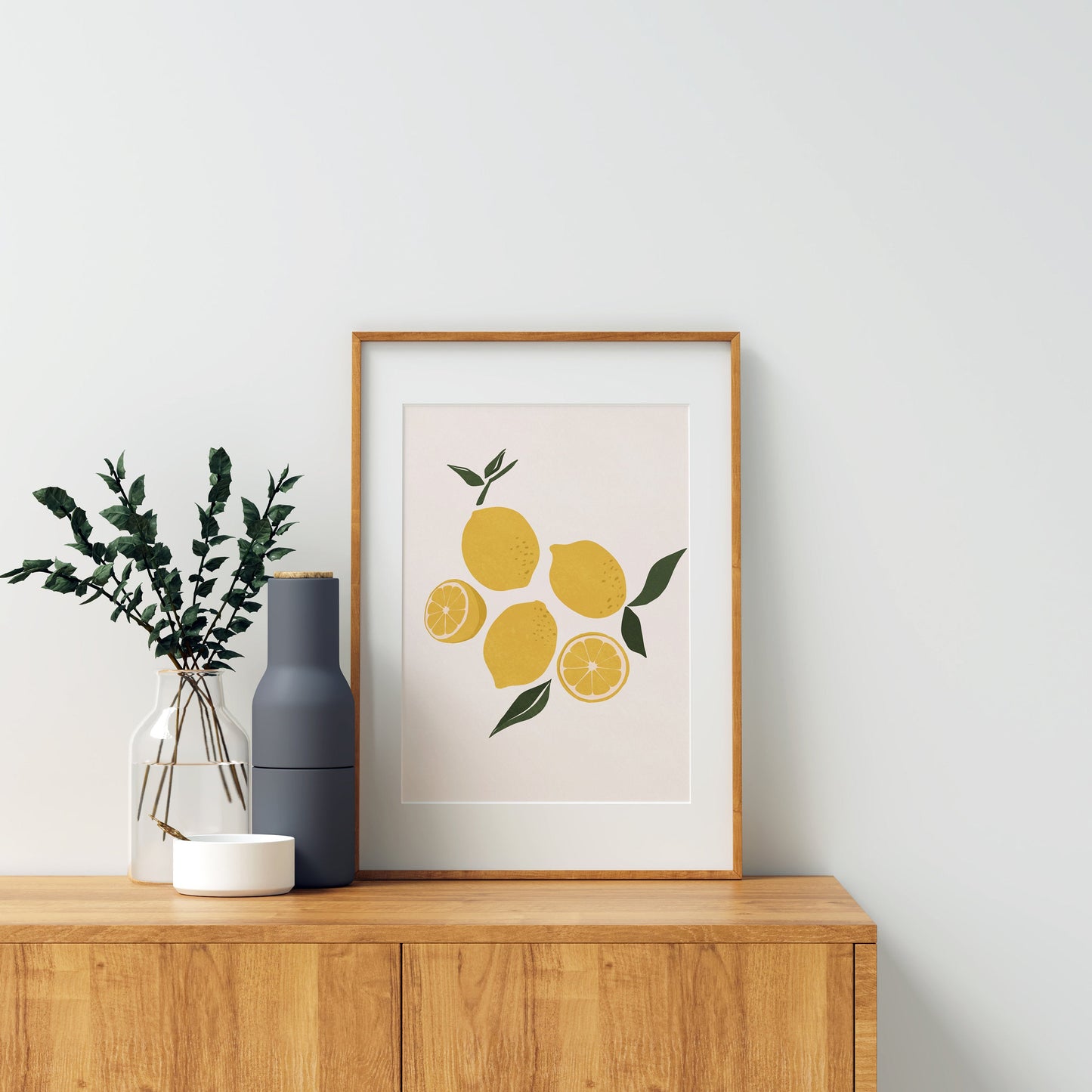Lemon Art Printable, Kitchen Print, Modern Wall Art, Fruits Wall Art, Fruits Print Modern Art  Instant download Lemon poster