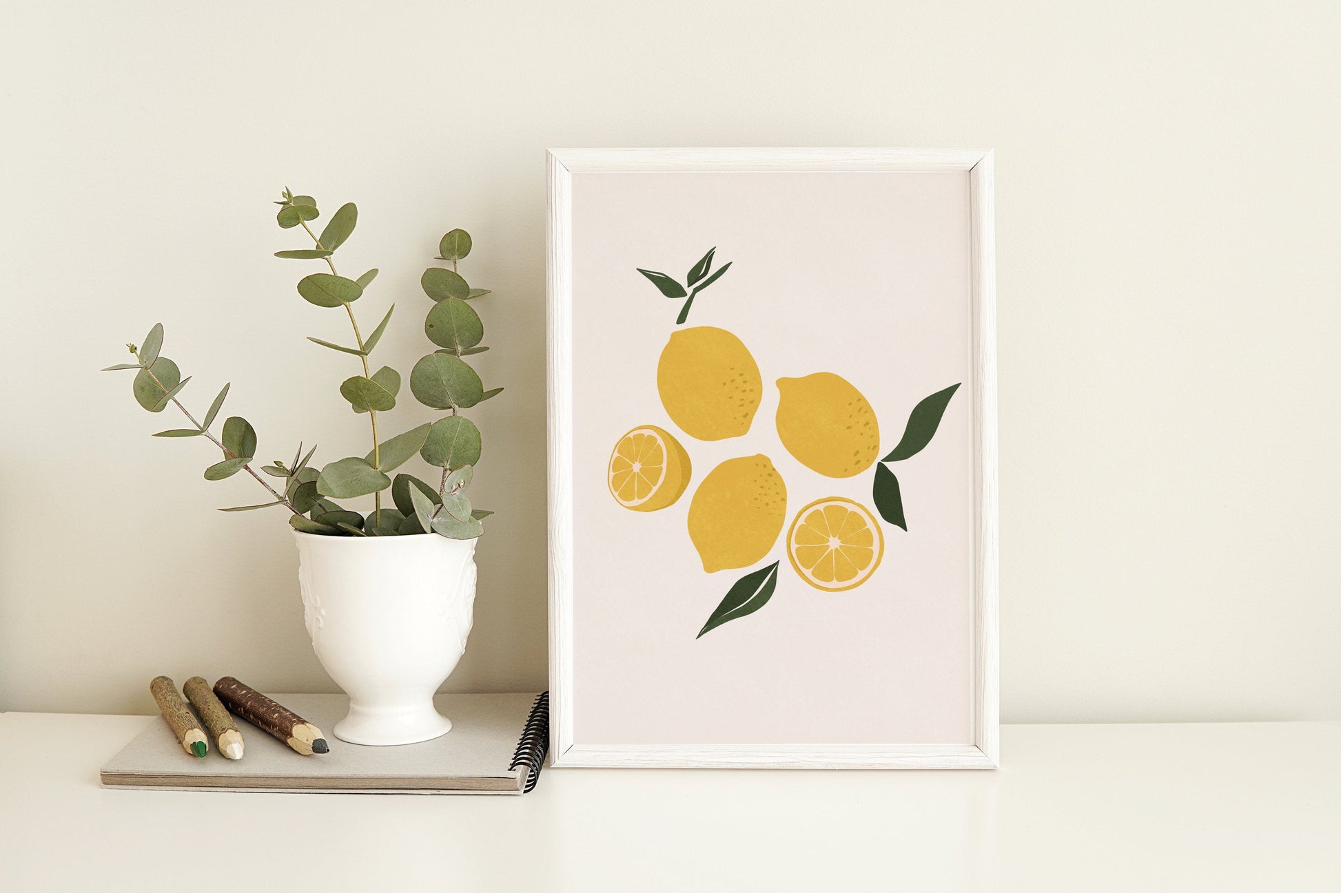 Lemon Art Printable, Kitchen Print, Modern Wall Art, Fruits Wall Art, Fruits Print Modern Art  Instant download Lemon poster