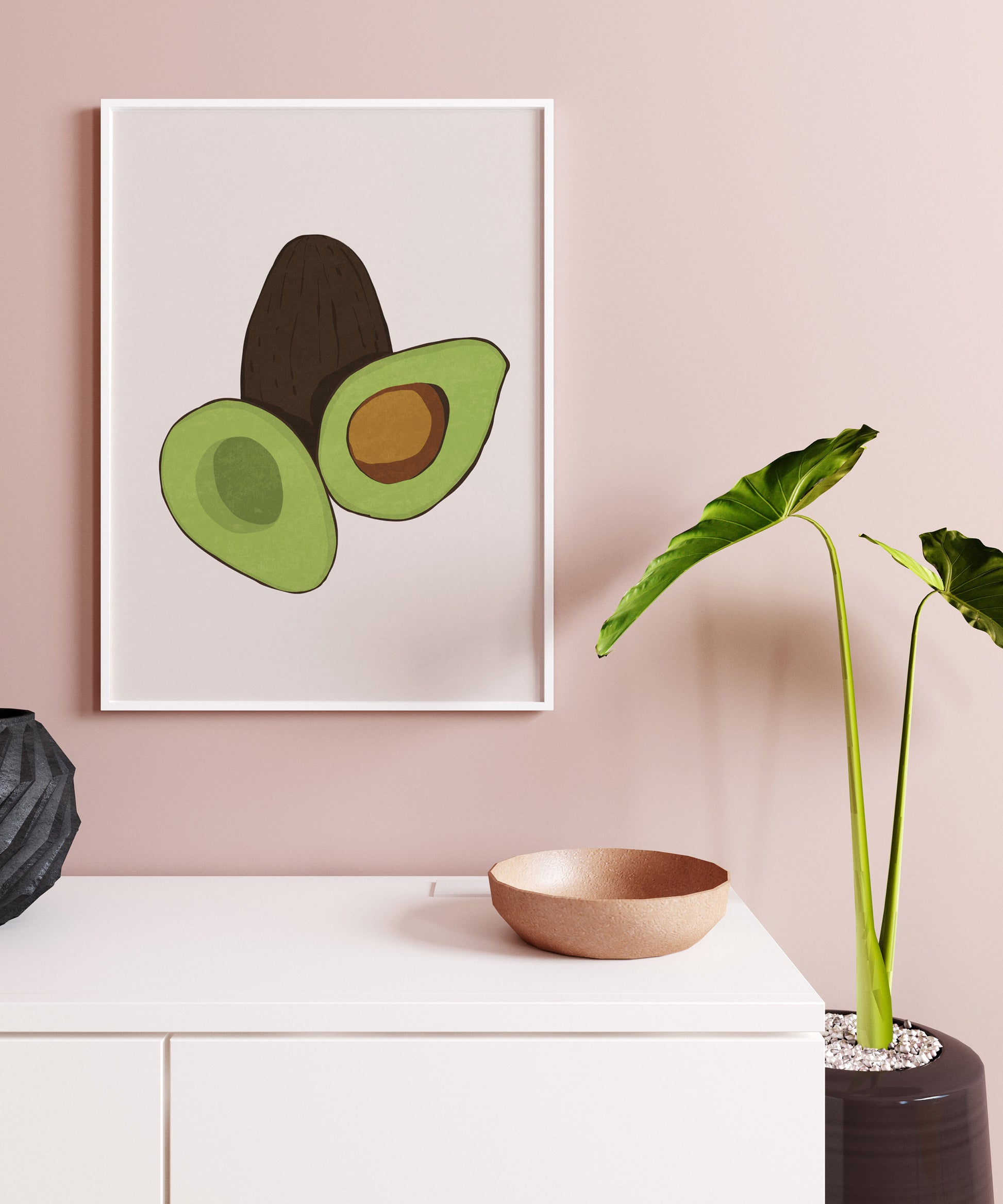 Avocado Wall Art, Kitchen Print, Avocado Print, Modern art, Kitchen Art, Fruits Wall Art, Fruits Print, Avocado Poster, INSTANT DOWNLOAD.